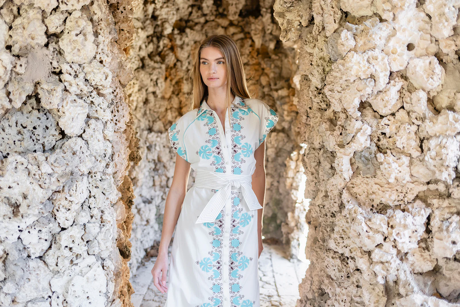 Cara Dress - Dusty Aqua - Image 10