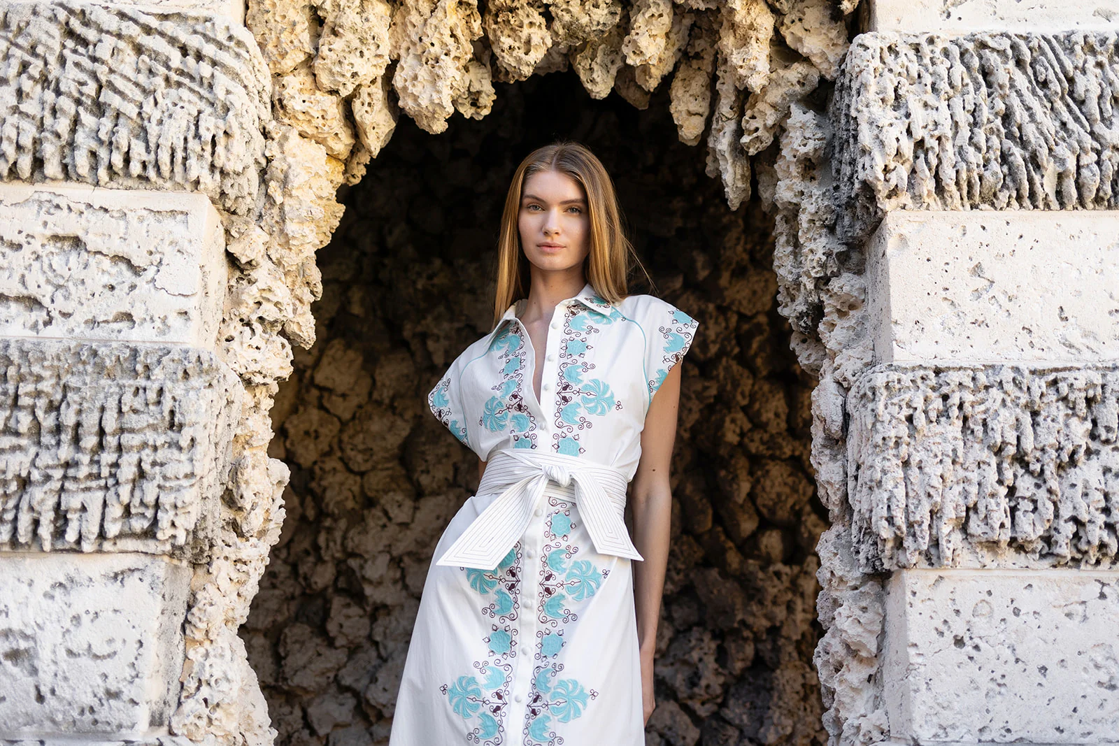 Cara Dress - Dusty Aqua - Image 11