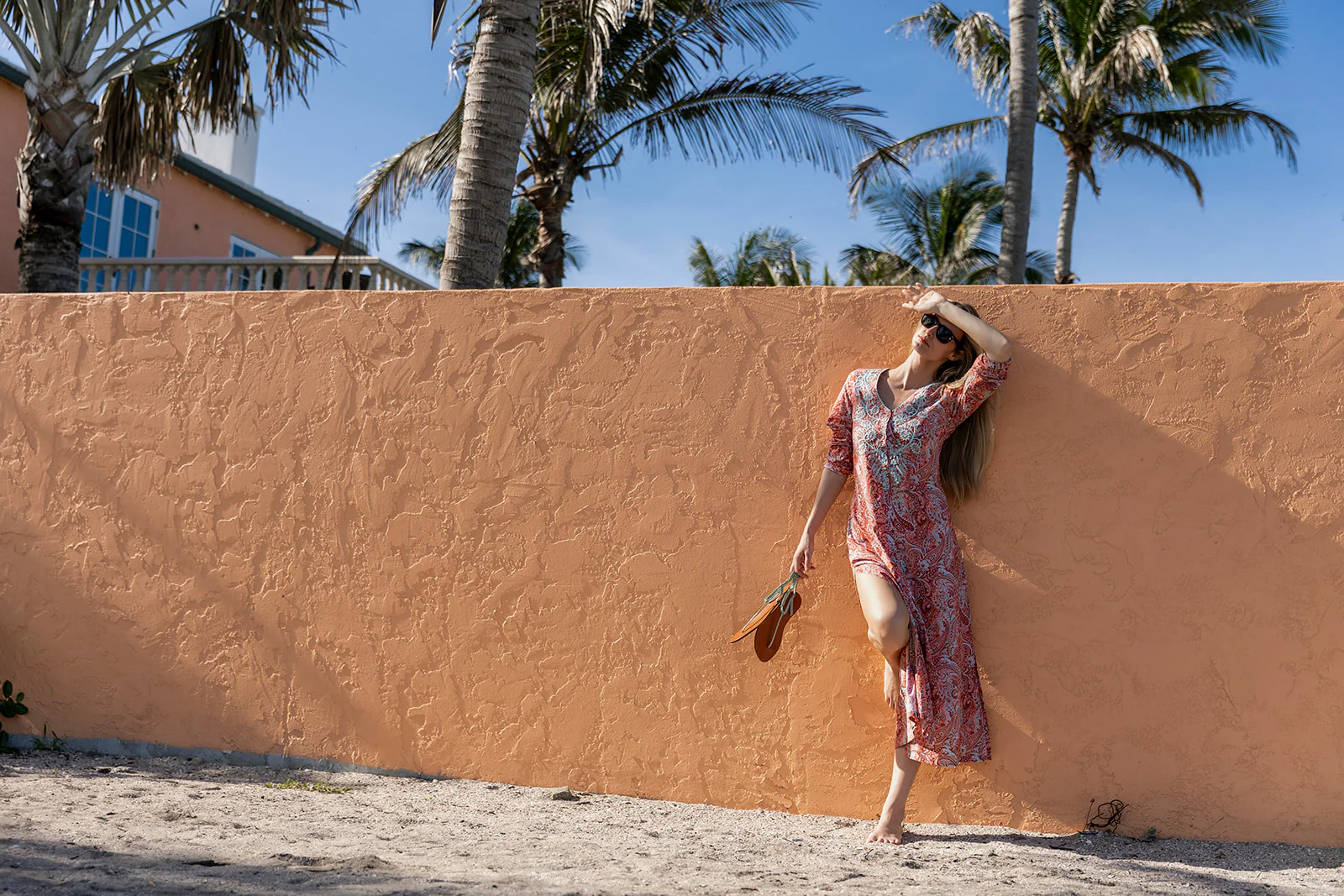 Chloe Caftan Cotton - Celeste Paisley - Image 12