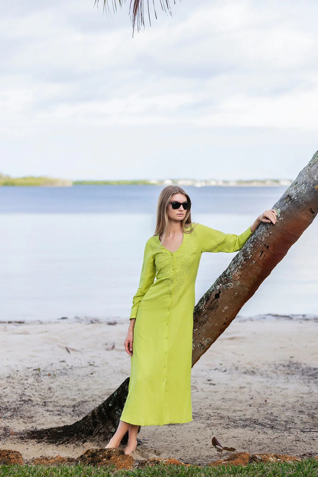 Chloe Caftan - Chartreuse - Image 6