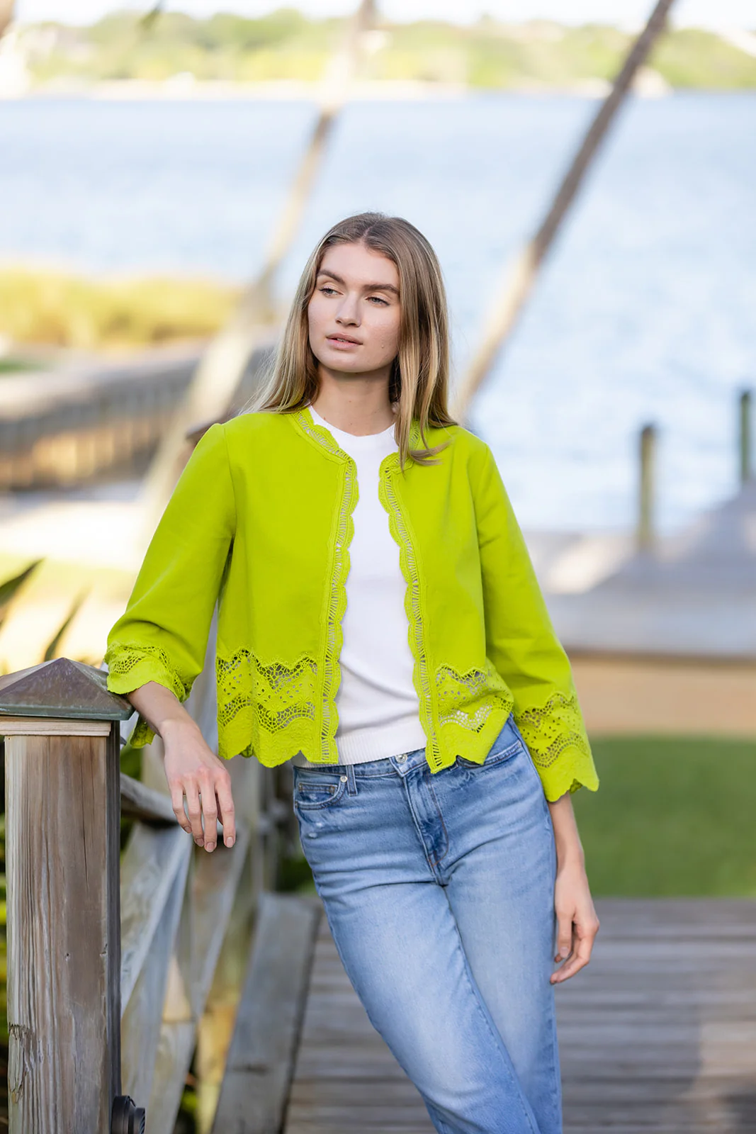 Diana Jacket Lace - Pear - Image 5