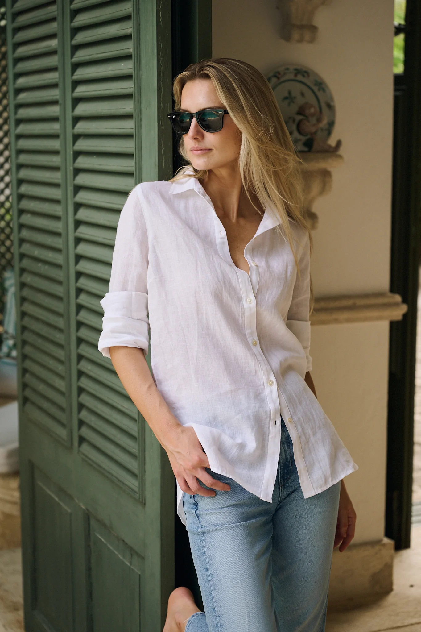 Halsey Linen Shirt - Blanc - Image 10