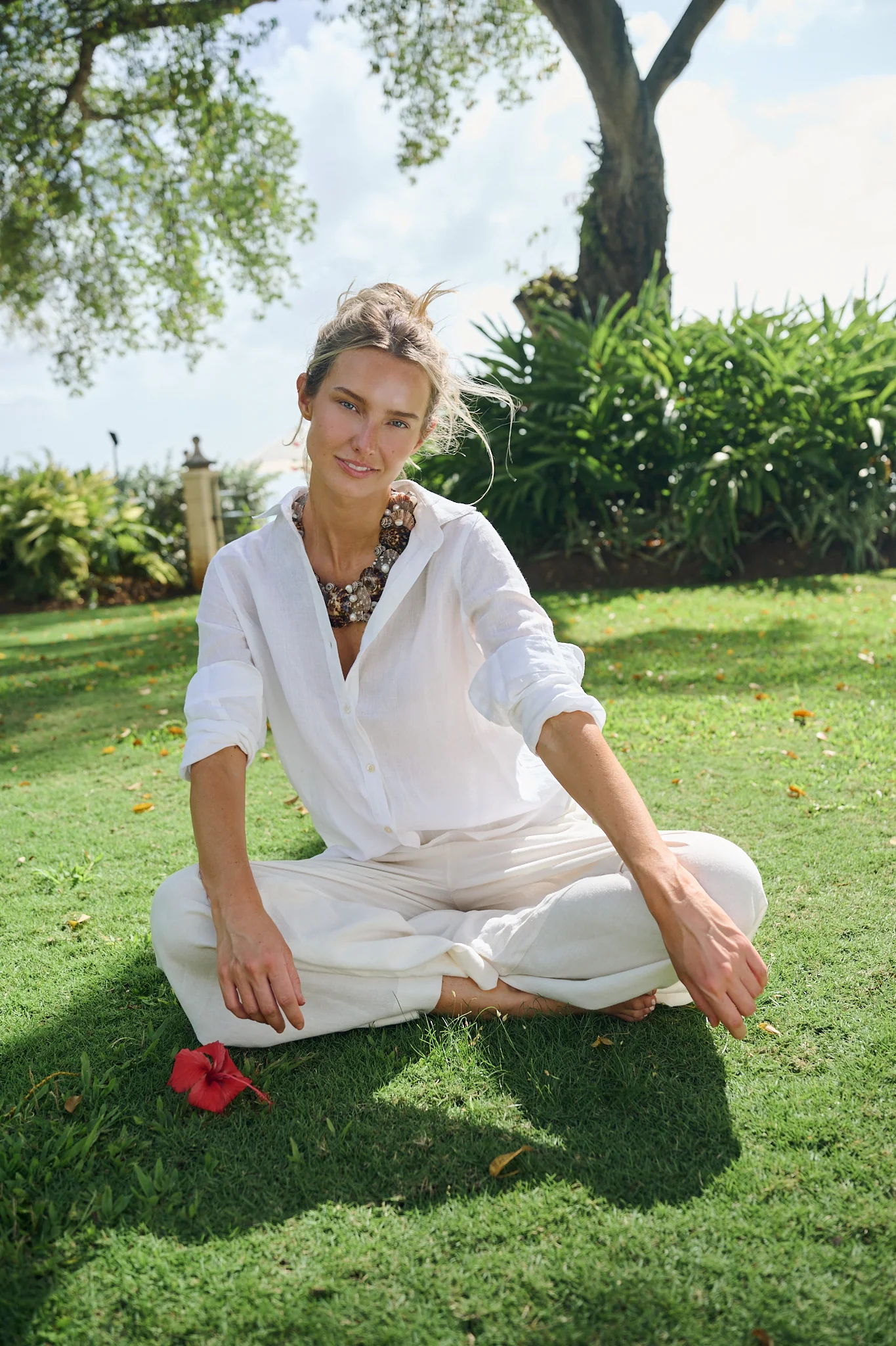 Ivy Pant Linen - Ivory - Image 13