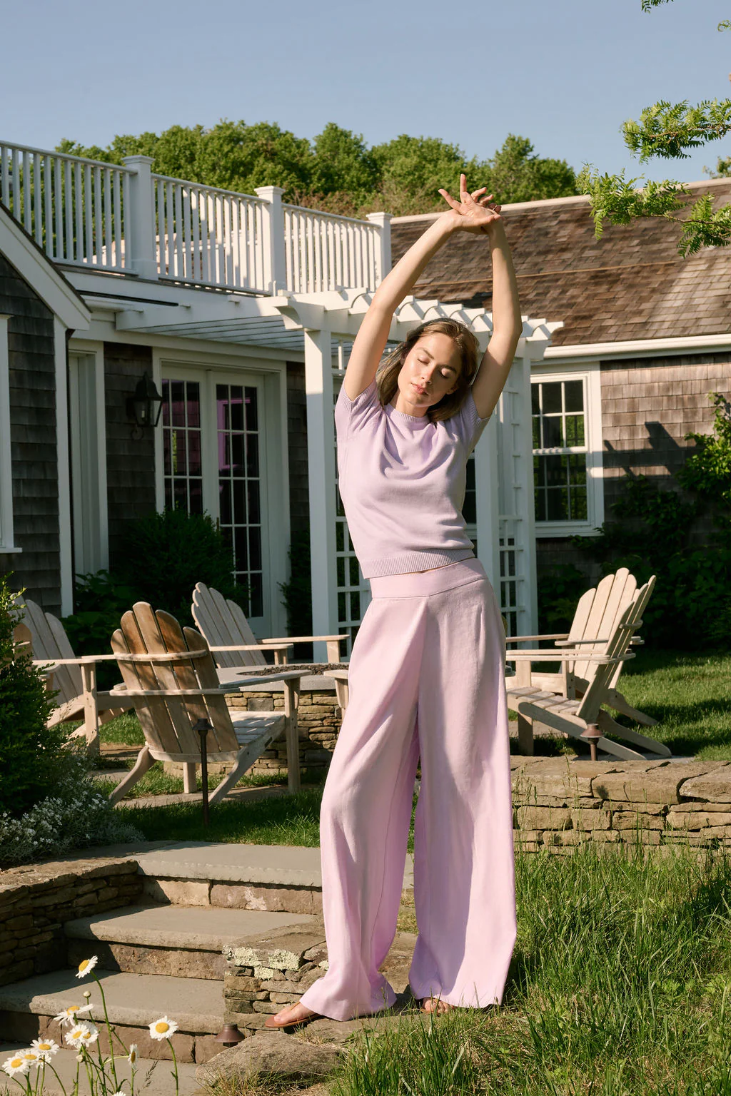 Ivy Pant Linen - Lavender - Image 4