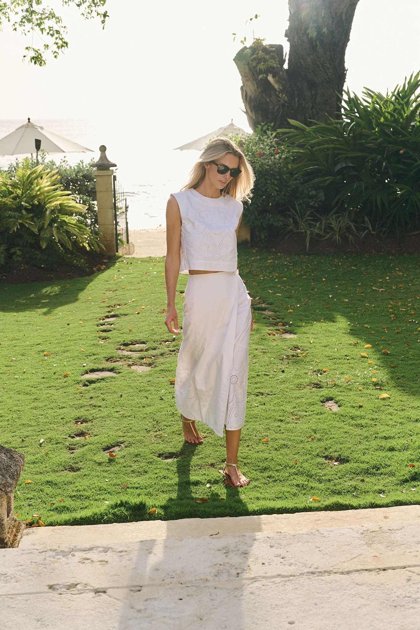 Park Avenue Skirt Eyelet - Blanc - Image 3