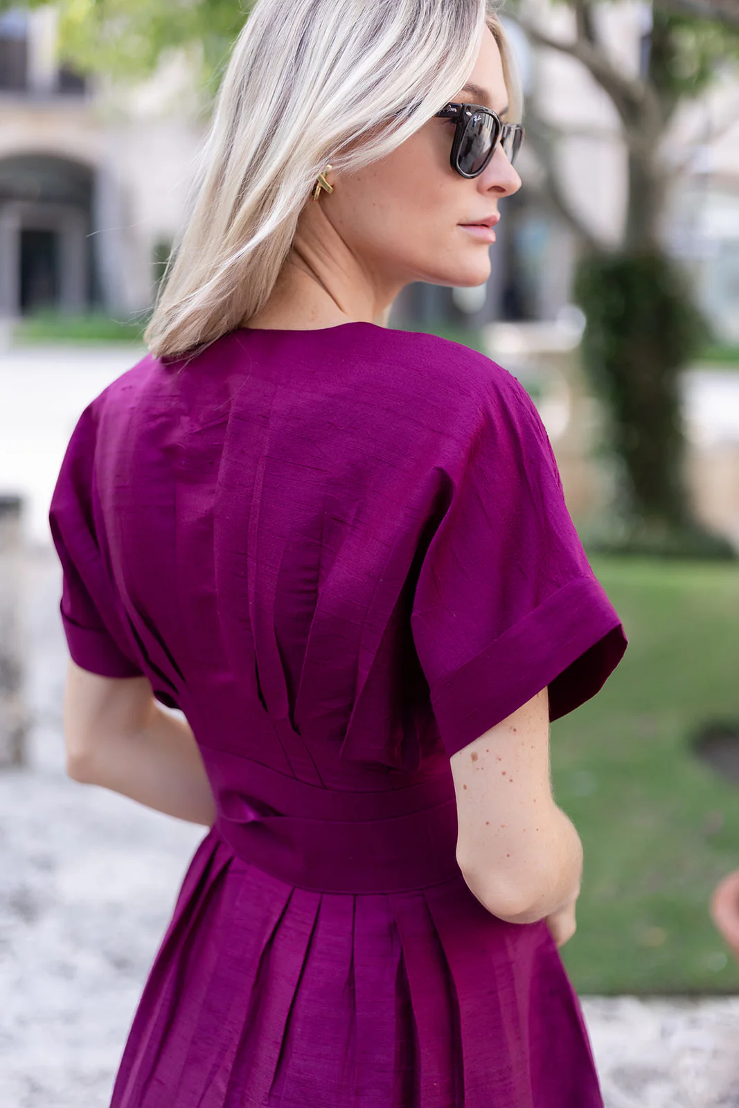 Sabrina Dress- Aubergine - Image 10