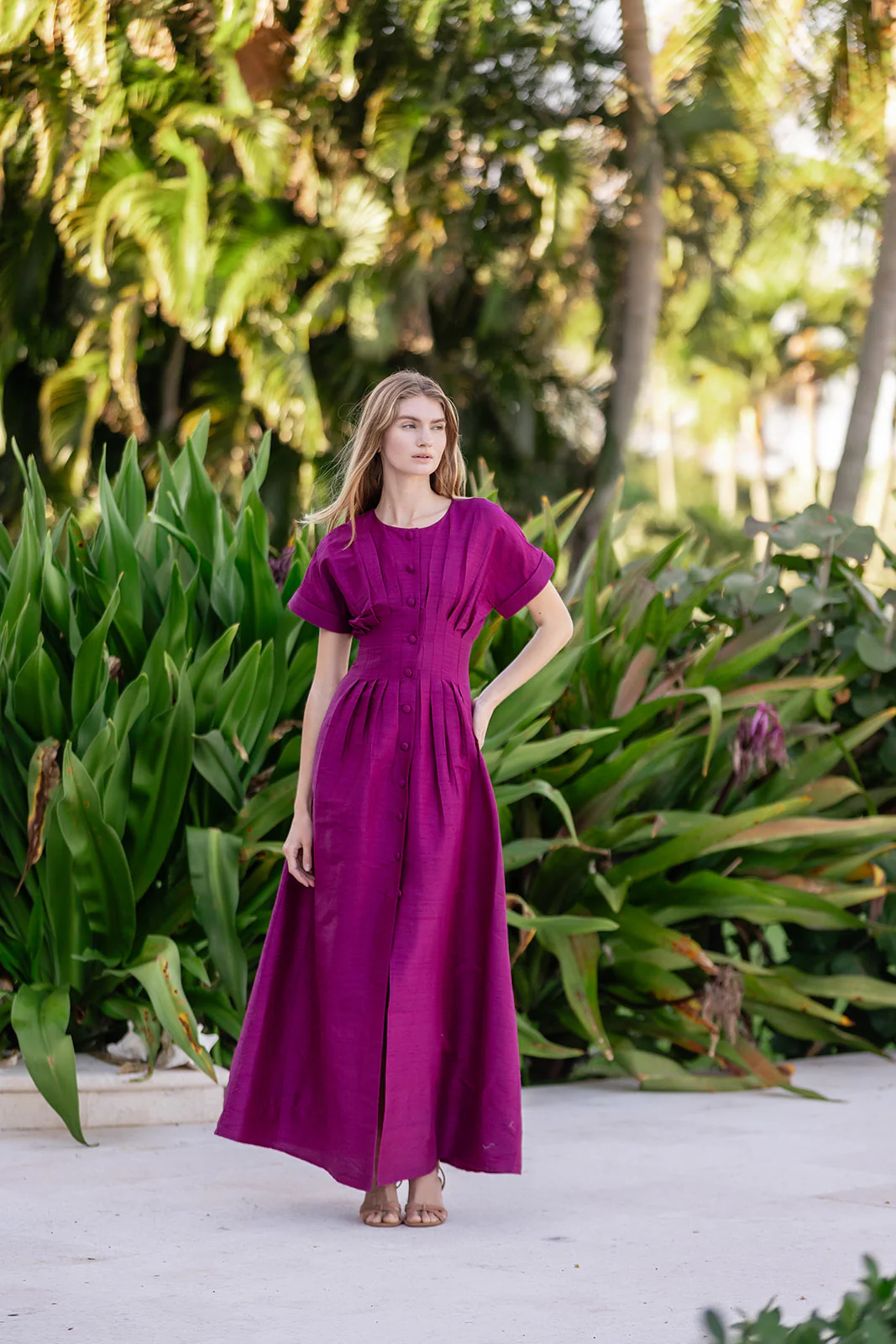 Sabrina Dress- Aubergine - Image 4