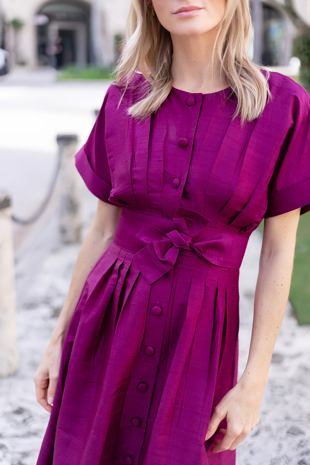 Sabrina Dress- Aubergine - Image 9