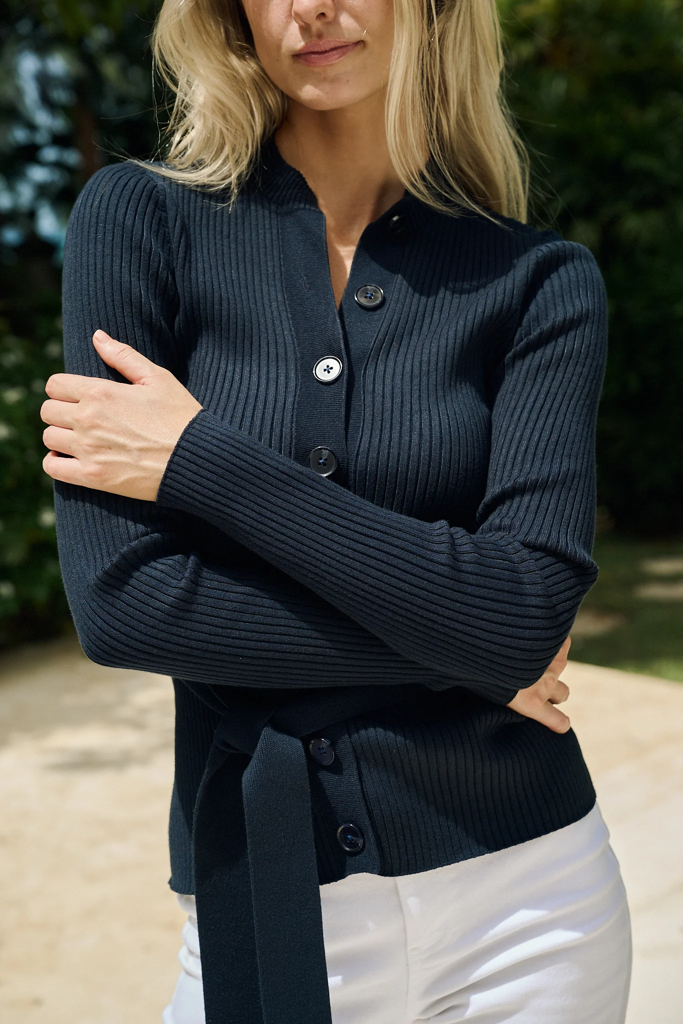 Sasha Cardigan - Peacoat - Image 11