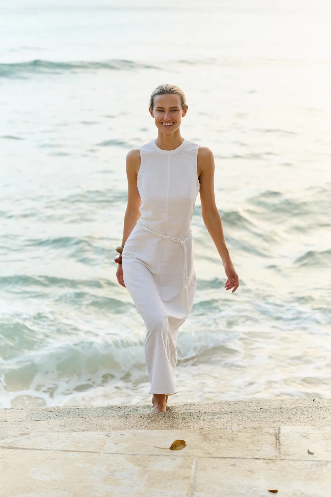 Slim Jane Dress - Blanc - Image 11
