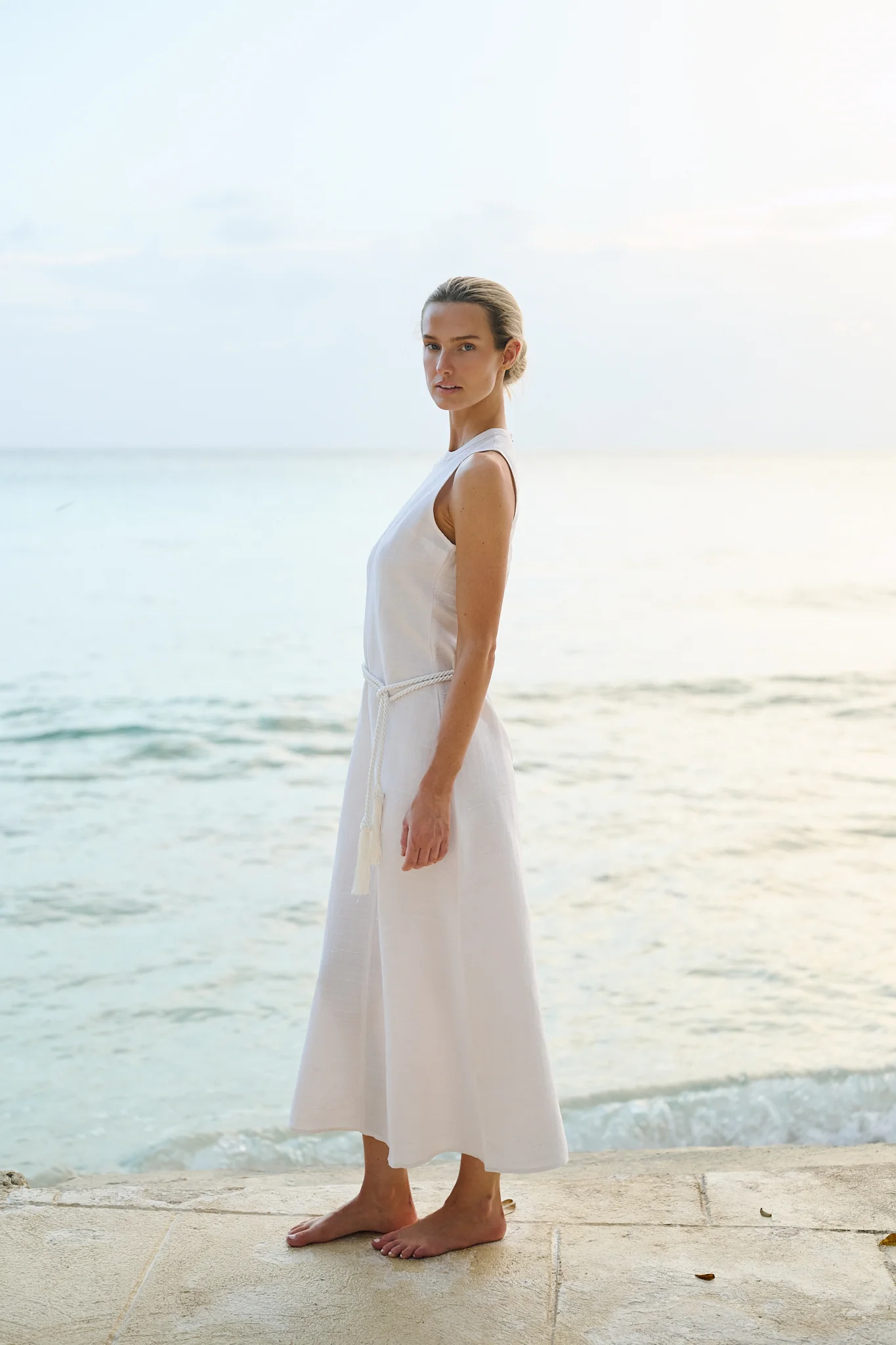 Slim Jane Dress - Blanc - Image 13