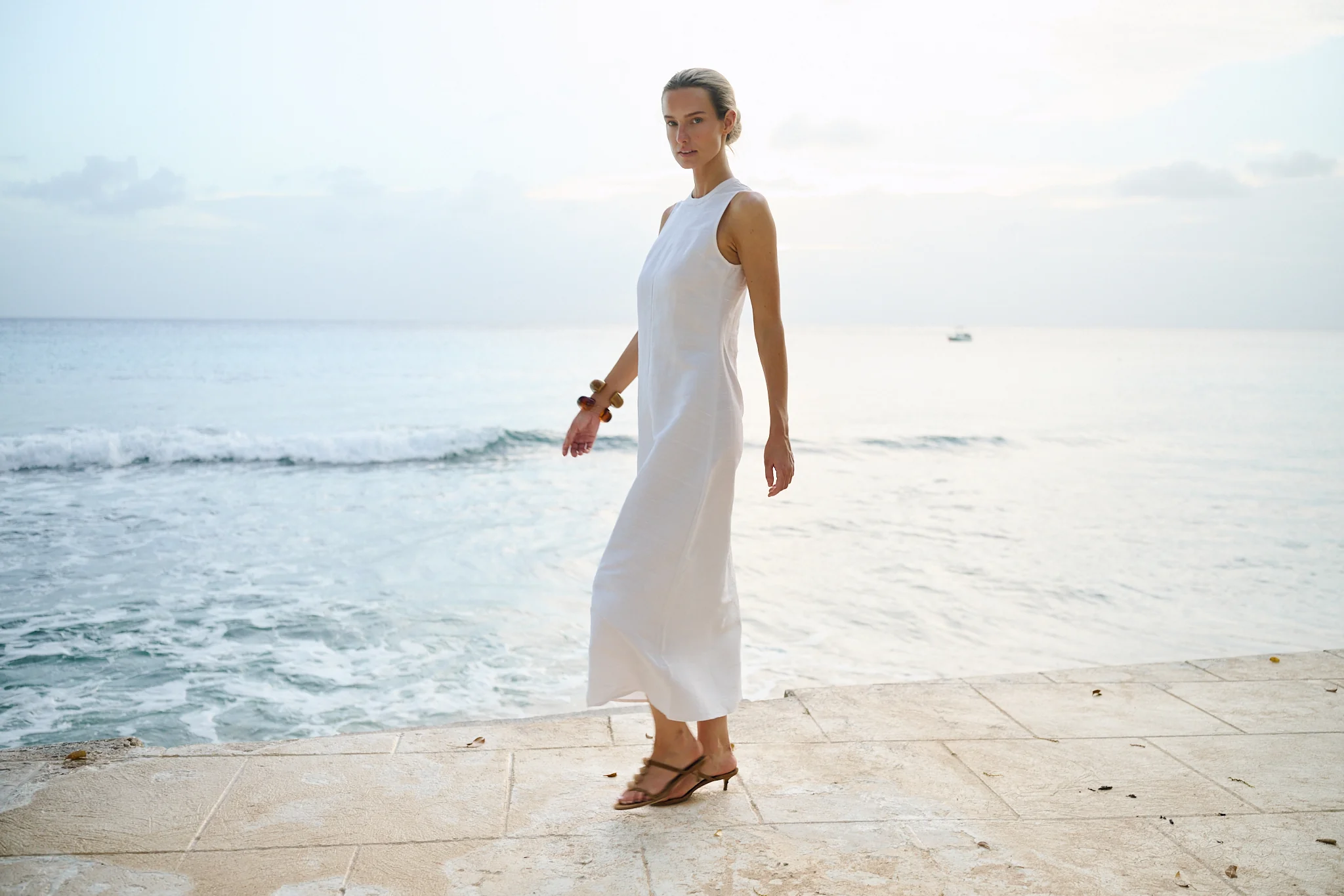 Slim Jane Dress - Blanc - Image 17