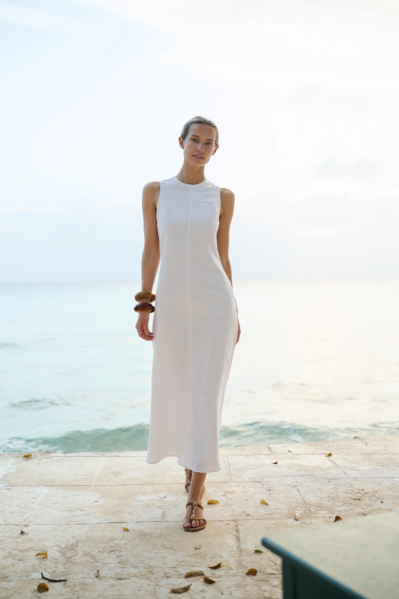 Slim Jane Dress - Blanc - Image 3