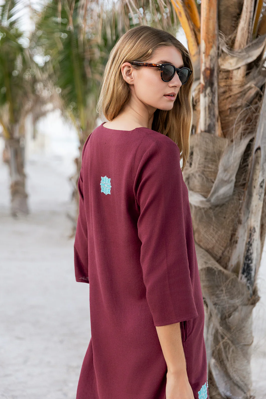 Sutton Tunic Dress - Rust - Image 4