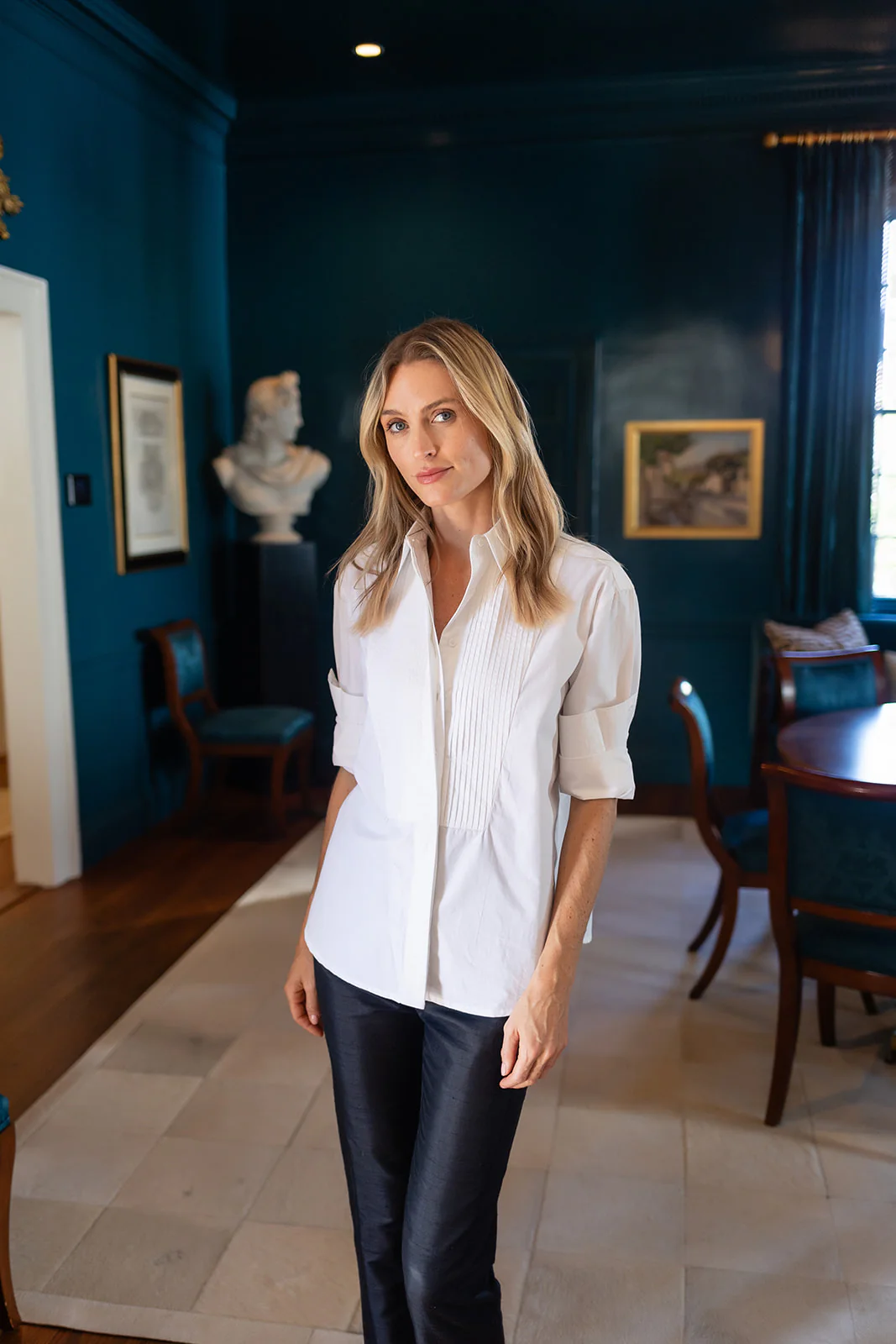 Tuxedo Shirt - Blanc - Image 11